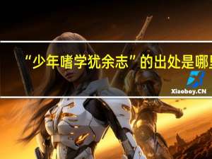 “少年嗜学犹余志”的出处是哪里
