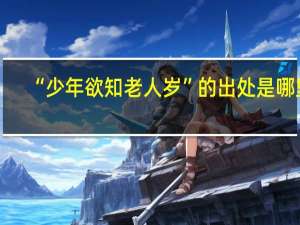 “少年欲知老人岁”的出处是哪里