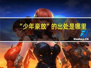 “少年豪放”的出处是哪里