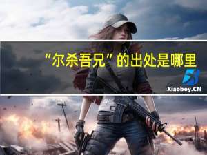 “尔杀吾兄”的出处是哪里