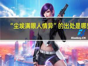 “尘埃满眼人情异”的出处是哪里