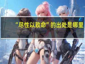 “尽性以致命”的出处是哪里