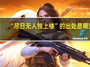 “尽日无人独上楼”的出处是哪里