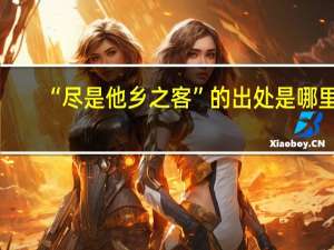 “尽是他乡之客”的出处是哪里