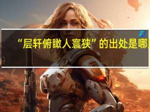 “层轩俯瞰人寰狭”的出处是哪里