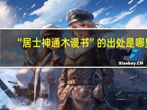 “居士神通木谩书”的出处是哪里