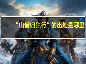 “山僧归独行”的出处是哪里