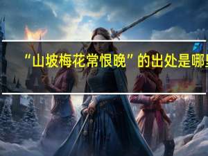 “山坡梅花常恨晚”的出处是哪里