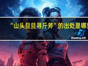 “山头旦旦寻斤斧”的出处是哪里