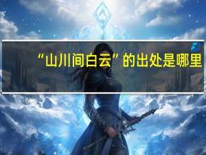 “山川间白云”的出处是哪里