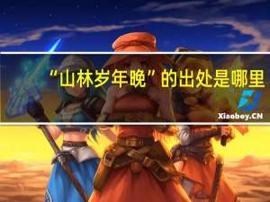 “山林岁年晚”的出处是哪里