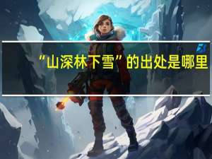 “山深林下雪”的出处是哪里