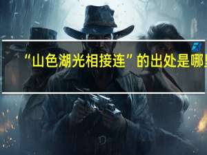 “山色湖光相接连”的出处是哪里