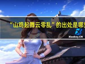 “山鸡起舞云零乱”的出处是哪里