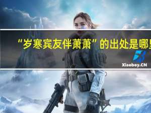 “岁寒宾友伴萧萧”的出处是哪里