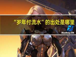 “岁年付流水”的出处是哪里