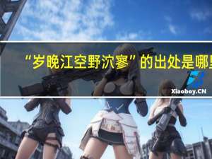 “岁晚江空野泬寥”的出处是哪里