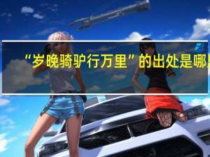 “岁晚骑驴行万里”的出处是哪里