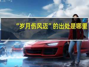 “岁月伤风迈”的出处是哪里