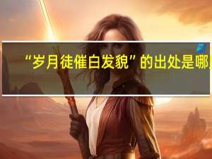 “岁月徒催白发貌”的出处是哪里