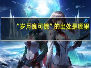 “岁月良可惊”的出处是哪里