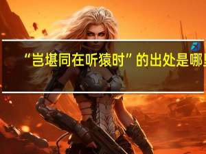 “岂堪同在听猿时”的出处是哪里