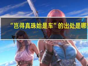 “岂得真珠始是车”的出处是哪里
