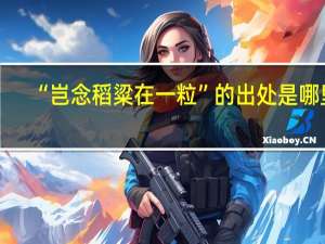 “岂念稻粱在一粒”的出处是哪里