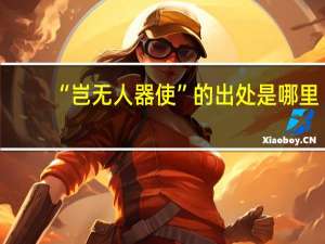 “岂无人器使”的出处是哪里