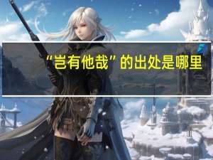 “岂有他哉”的出处是哪里