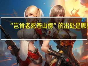 “岂肯老死苍山傍”的出处是哪里