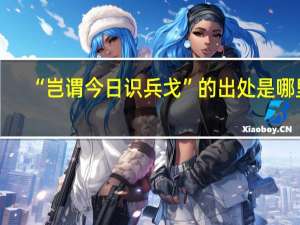 “岂谓今日识兵戈”的出处是哪里