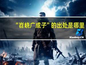 “岧峣广成子”的出处是哪里