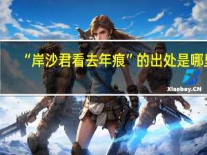 “岸沙君看去年痕”的出处是哪里