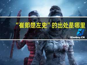 “崔郎楚左史”的出处是哪里