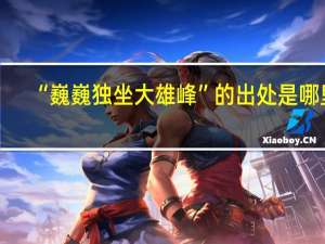 “巍巍独坐大雄峰”的出处是哪里