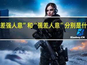 “差强人意”和“强差人意”分别是什么意思