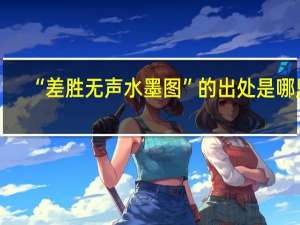 “差胜无声水墨图”的出处是哪里