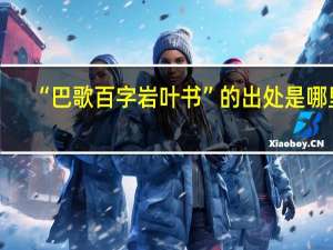 “巴歌百字岩叶书”的出处是哪里