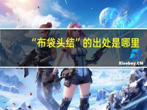 “布袋头结”的出处是哪里
