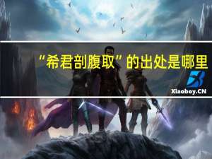 “希君剖腹取”的出处是哪里
