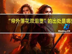 “帘外落花双泪堕”的出处是哪里