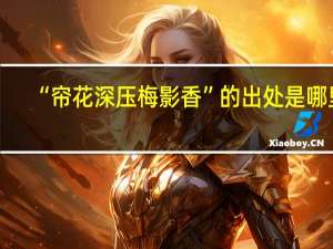 “帘花深压梅影香”的出处是哪里