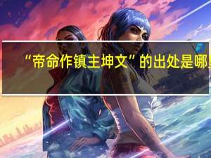 “帝命作镇主坤文”的出处是哪里
