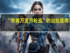 “帝青万里月轮孤”的出处是哪里