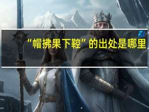 “帽拂果下鞚”的出处是哪里