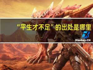 “平生才不足”的出处是哪里