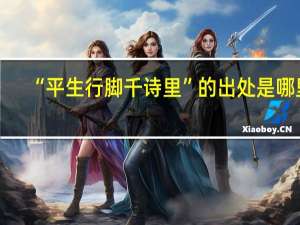“平生行脚千诗里”的出处是哪里