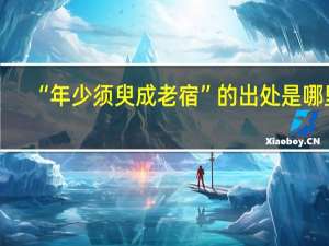 “年少须臾成老宿”的出处是哪里
