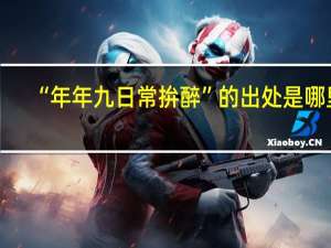 “年年九日常拚醉”的出处是哪里